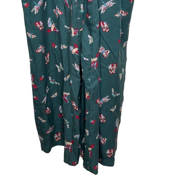 Matilda Jane Evergreen Dream Jumpsuit Size Small Green Pattern Sleeveless Womens - Picture 7 of 7